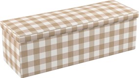 Truhlica čalúnená farba produktu béžová látka vzorované