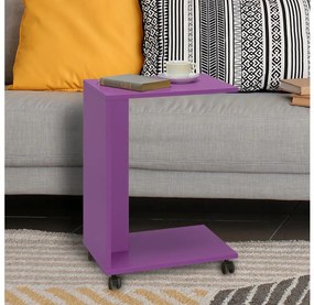 Adore Furniture Odkladací stolík 65x35 cm fialová AD0142