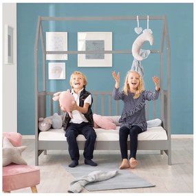 Sivá postieľka 70x140 cm – Roba