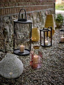 Bloomingville Lampáš Drew Colour Glass Rose 34 cm