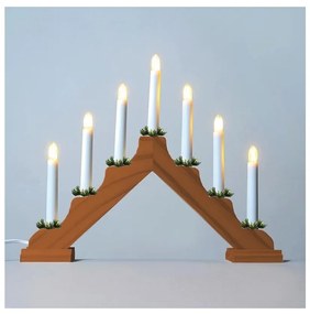 LED Vianočný svietnik 7xLED/0,2W/230V