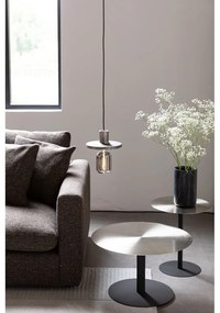 Kovový okrúhly konferenčný stolík v čierno-zlatej farbe ø 60 cm Snow – Zuiver