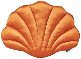 Zamatový vankúš 47 x 35 cm oranžový CONSOLIDA Beliani