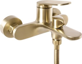 Rea Marco, vaňová batéria s ručnou sprchovou súpravou, zlatá matná, REA-B5942