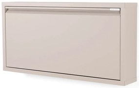 Taupe kovová výklopná skrinka na topánky 75x37,5x12,5 cm Billy – Spinder Design