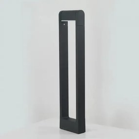Vonkajšia stojaca lampa Frame sivá