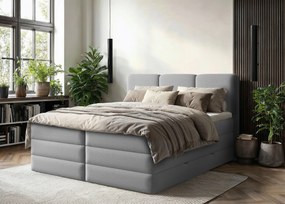 XXXLutz BOXSPRINGOVÁ POSTEĽ, 180/200 cm, sivá MID.YOU - Online Only spálne - 000298015407