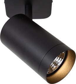 Moderné stropné svietidlo čierne GU10 70mm - Jeana Luxe