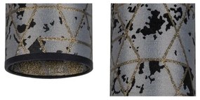 Luster na lanku AVALO 2xE27/60W/230V šedá/čierna