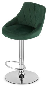 Zelená barová stolička VELVET KAST