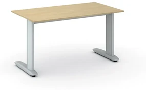 Kancelársky písací stôl PRIMO FLEXIBLE 1400 x 800 mm, breza