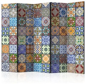Paraván - Colorful Mosaic II [Room Dividers] Veľkosť: 225x172, Verzia: Jednostranný