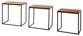 Odkladací stolík SHP 933 Walnut, 3 ks