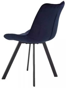 LuxuryForm DESIGN Stolička ORLEN VELUR - tmavo modrá