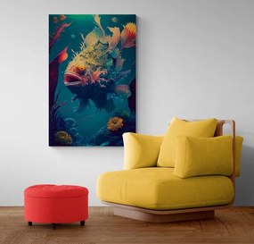 Obraz surrealistický morský čert - 60x90