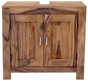 Skrinka pod umývadlo Suri 65x60x35 indický masív palisander Svetlomedová