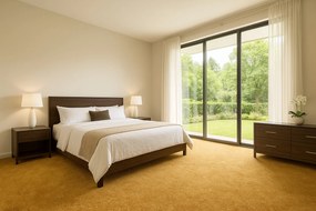 Vopi, Koberec metráž Eton Exklusive žltý - neúčtujeme odrezky z role, na mieru, šíře 1,33m,1m,2m,3m,4m,na mieru, neúčtujeme odrezky, žltá, ab (mriežka), detská izba