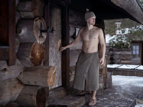 RENTO Saunovací čepice (froté/len)