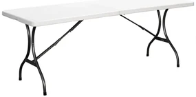 Skladací záhradný cateringový stôl 240x70 cm, biely, ModernHome