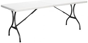 Skladací záhradný cateringový stôl 240x70 cm, biely, ModernHome