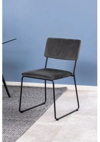 Jedálenská stolička COLE 1 ks tmavošedá
