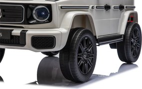 LEAN CARS Akumulátorové vozidlo Mercedes G 4x4 24 V 2580, biele