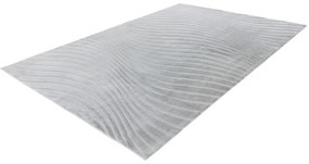 Dekorstudio Moderný kožušinový koberec Waves 503 - sivý Rozmer koberca: 120x170cm