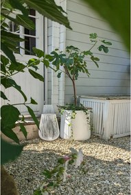 Kvetináč VEKRA, výška 40 cm, sklolaminát, biely