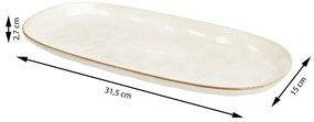 Kameninový servírovací podnos Sia 31,5x15 cm