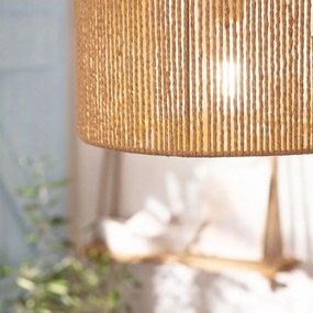 Toolight BOHO, stropné svietidlo s priemerom 40cm 1xE27 APP1325-1CP, čierna-hnedá, OSW-02412