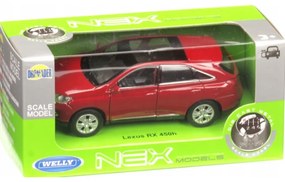 008805 Kovový model auta - Nex 1:34 - Lexus RX 450h Červená