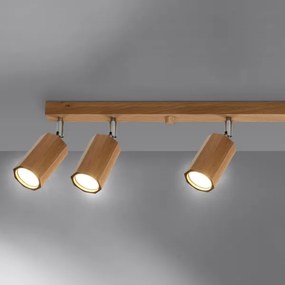 Sollux SL.1032 - Bodové svietidlo ZEKE 6xGU10/40W/230V dub