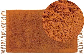 Bavlnený koberec 80 x 150 cm oranžový BITLIS Beliani