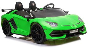 LEAN CARS ELEKTRICKÉ AUTÍČKO - Lamborghini Aventador SX2028 - zelené - 2x45W MOTOR - 2x12V7Ah BATÉRIA -2021