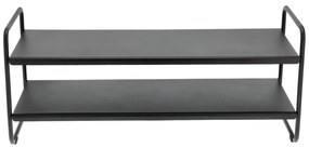 Čierny oceľový stojan na topánky 33x33x80 cm A-Shoe – Zone