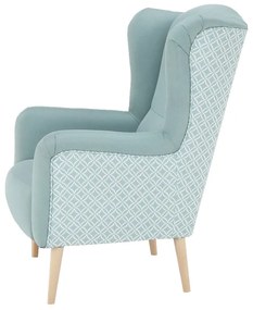 Mentolové kreslo ušiak BELEK