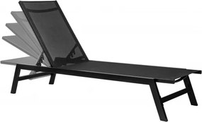 MI Záhradné ležadlo LORD 60 čierne