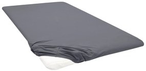 Biberna Napínacia plachta na vrchný matrac (antracitová, 180 – 200 x 200 cm) (100227070)
