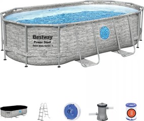 BESTWAY Bazén 427 cm x 250 cm x 100 cm Power Steel Swim Bestway- 56714