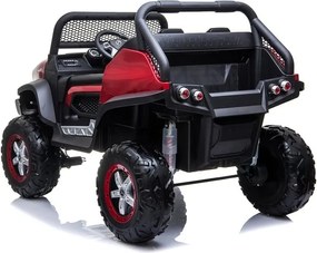LEAN CARS Mercedes Unimog Červený automobil na batérie