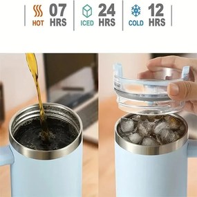 Termohrnček so slamkou TERMOS 1000 ml, sivý