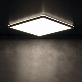 KANLUX KANLUX, AZPO stropné LED svietidlo, 420x420mm, 22W, IP54, čierna mat, 31511