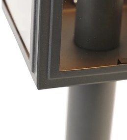 Vonkajšia lampa na stĺp sivá 50 cm IP44 - Sutton