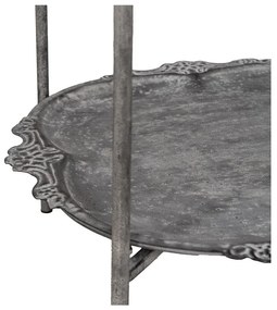 Sivý kovový regál 45x144x45 cm Mireille – Ixia