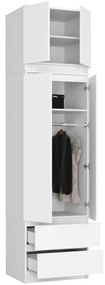 Skriňa s nadstavcom S 60 cm 2D 2SZ CLP biela