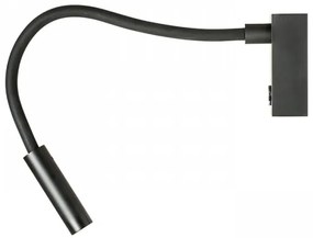 RED - Design Rendl - R10541 - LED Flexibilná lampička AIM LED/3W/230V čierna