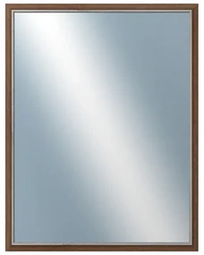 DANTIK - Zrkadlo v rámu, rozmer s rámom 70x90 cm z lišty TAIGA hnedá (3107)