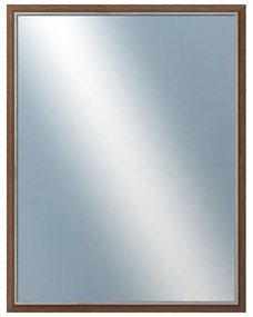 DANTIK - Zrkadlo v rámu, rozmer s rámom 70x90 cm z lišty TAIGA hnedá (3107)