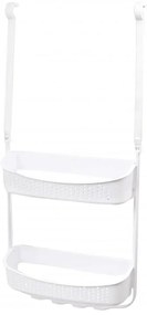 Erga Wiki, kúpeľňový kôš, závesný organizér 30x72 cm s prísavkami, biela, ERG-YKA-CH.WIKI-WHT