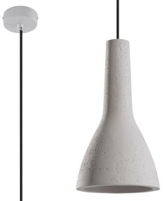 Závesné svietidlo Empoli, 1x betónové tienidlo